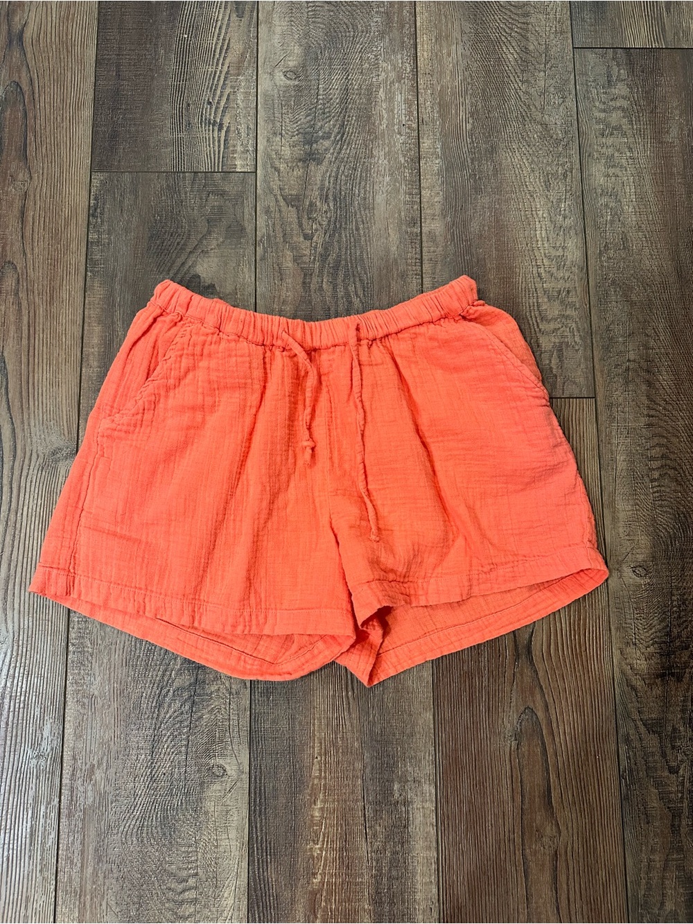 Women's Casual Drawstring Athletic Shorts - Coral